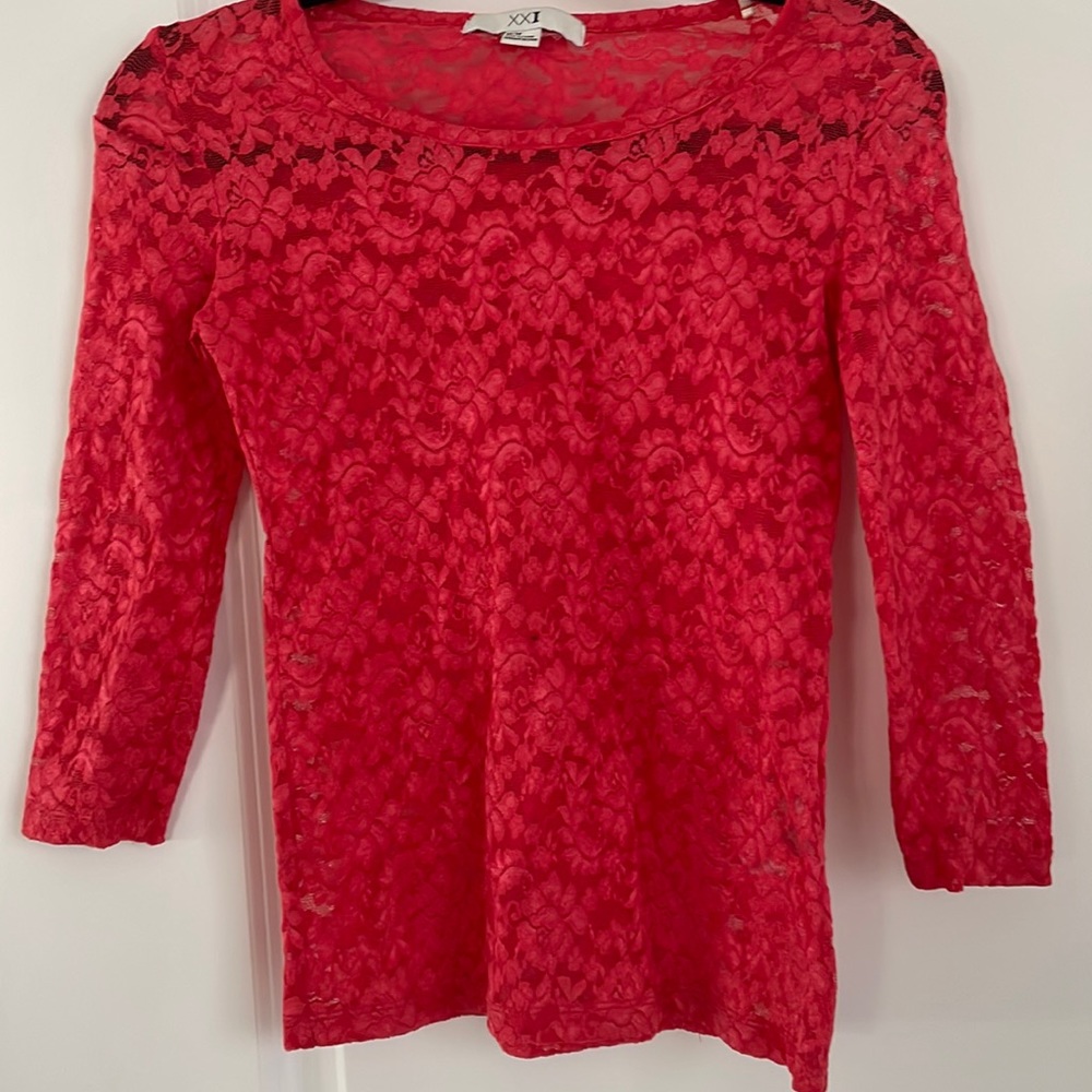 NWOT Long sleeve lace top
